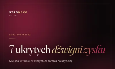 7 ukrytych dźwigni zysku